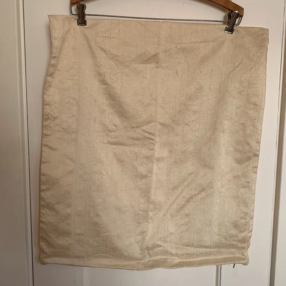 Raw Silk Pillow Covers Cream Beige Set of 3 Square Neutral 21x23
